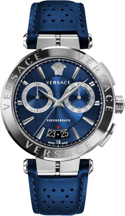 versace aion stainless steel men's chronograph watch|Versace Aion chronograph bracelet.